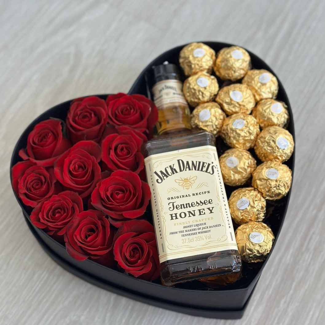 Caixa Coração Rosas, Jack & Ferrero