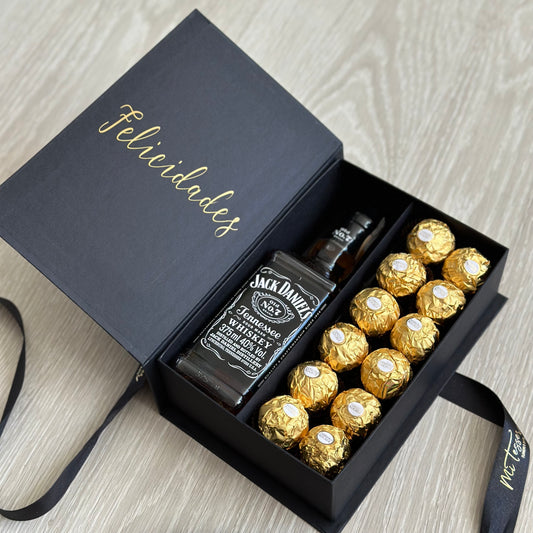Caixa Whisky ou Chandon + Ferrero Rocher