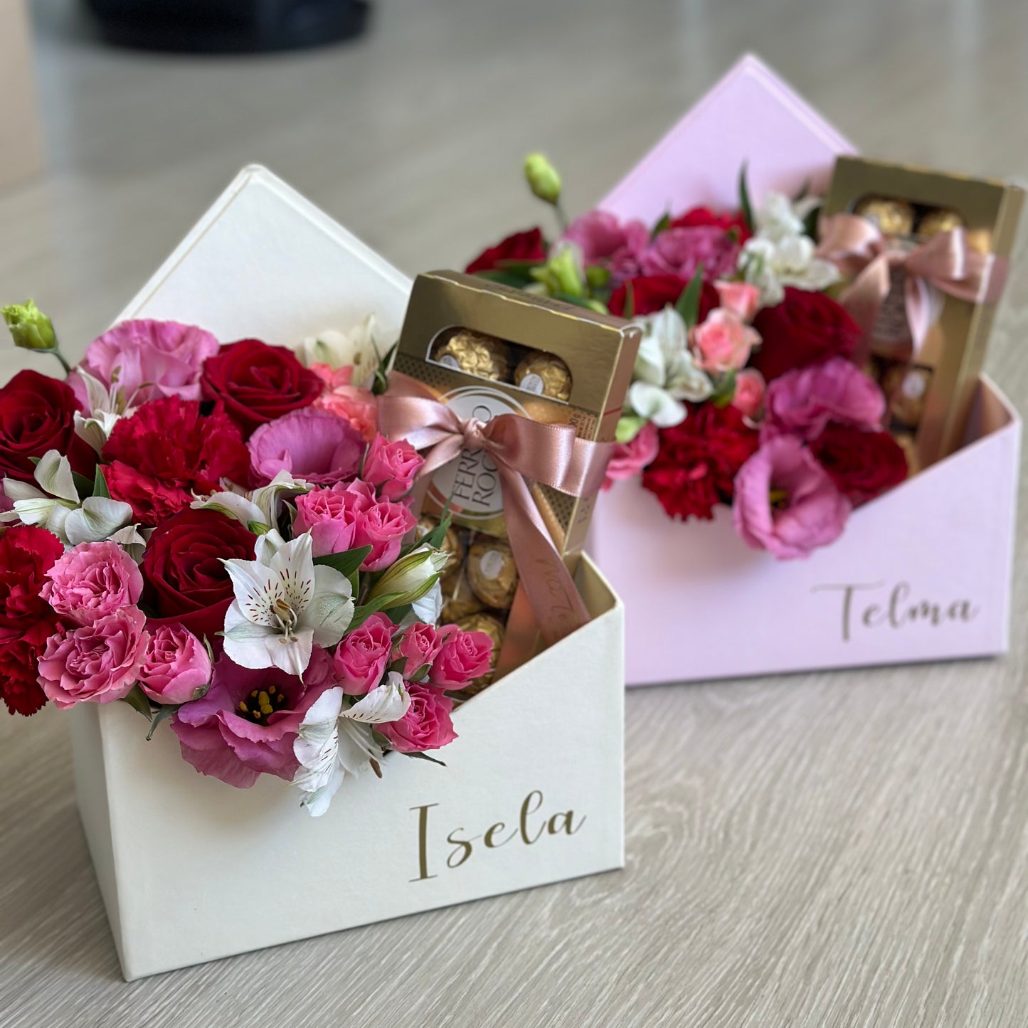 Letter box com Ferrero Rocher