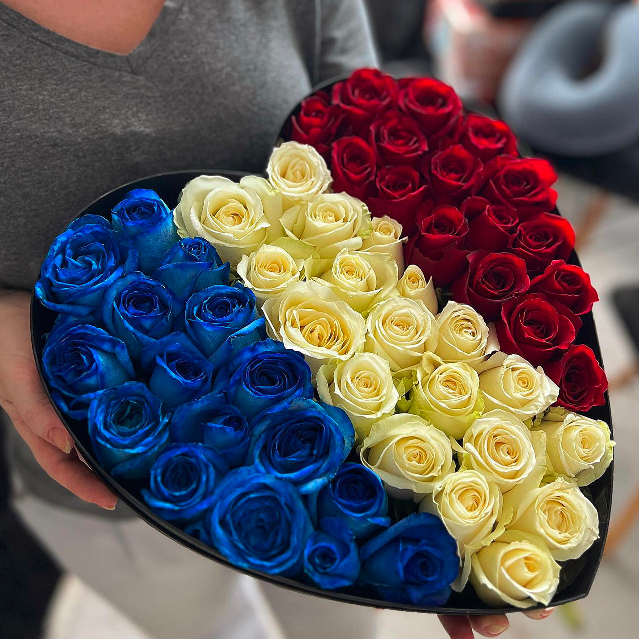 Caixa coração Vive la France 🇫🇷