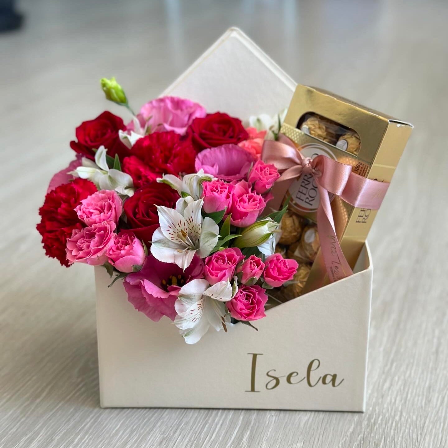 Letter box com Ferrero Rocher