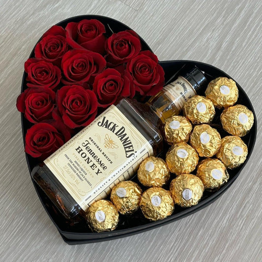 Caixa Coração Rosas, Jack & Ferrero