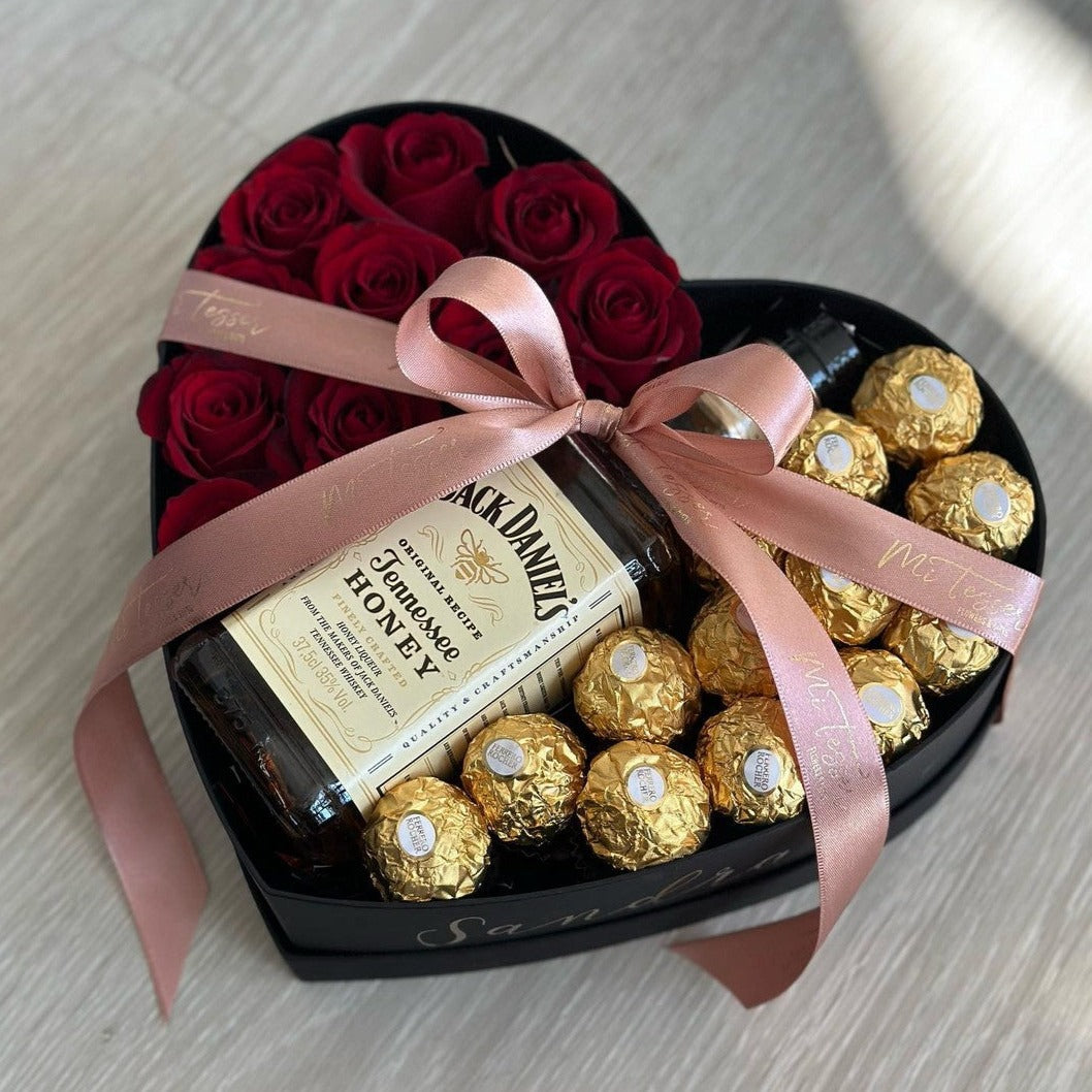 Caixa Coração Rosas, Jack & Ferrero