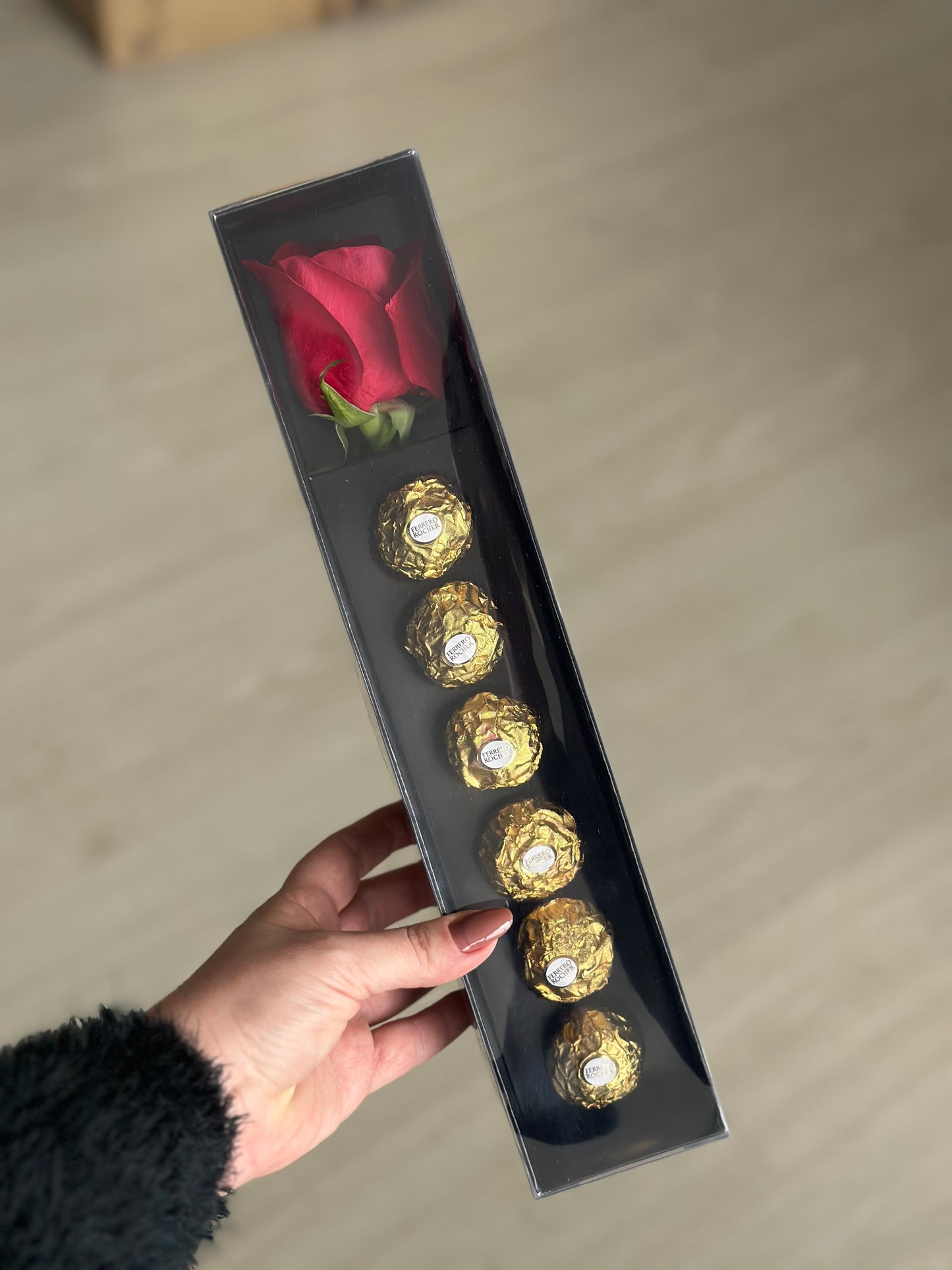 Le Belle - Rosa individual com Ferrero Rocher