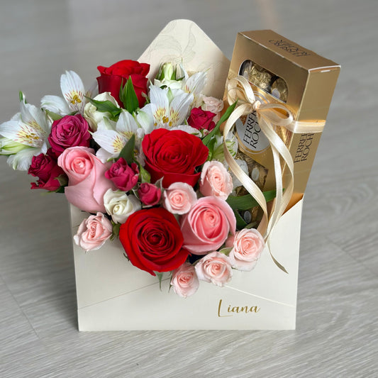 Letter box com Ferrero Rocher