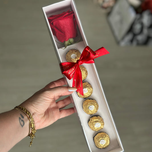 Le Belle - Rosa individual com Ferrero Rocher