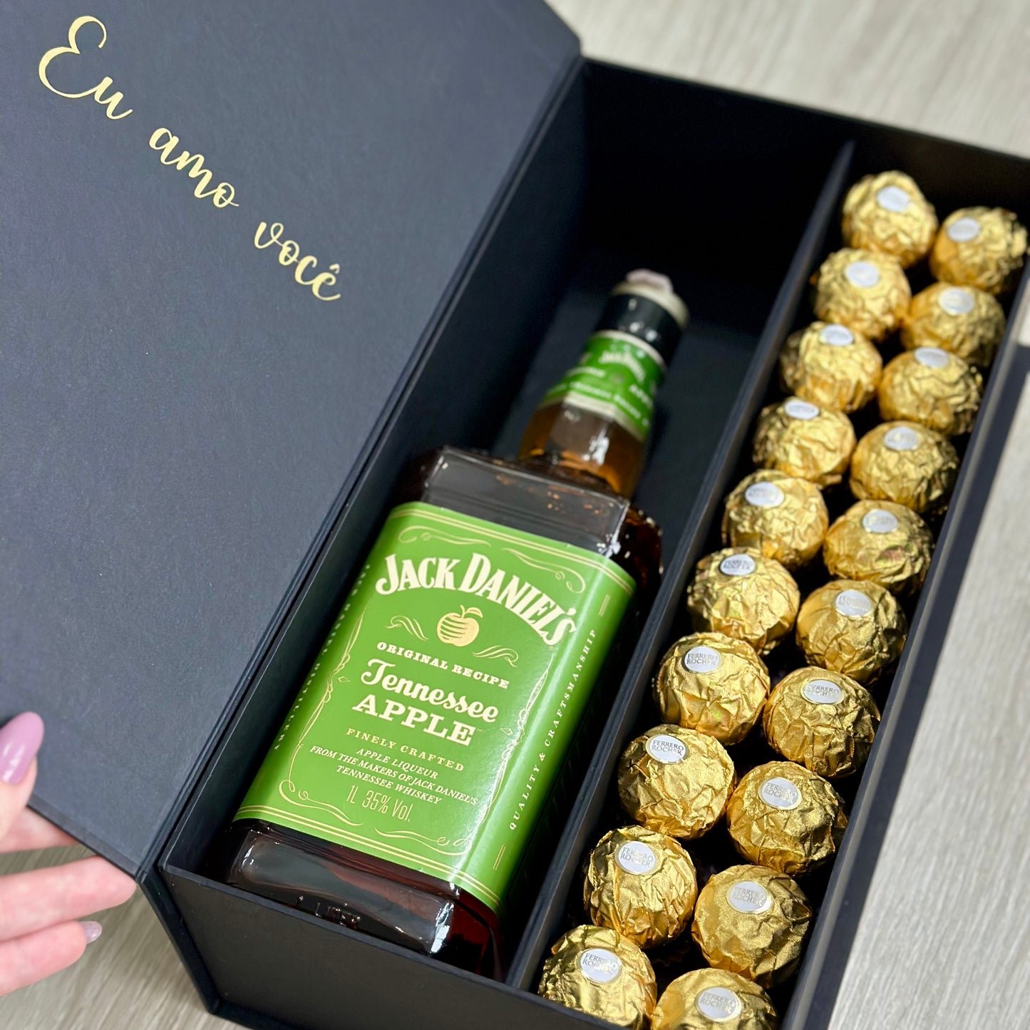 Caixa Whisky ou Chandon + Ferrero Rocher